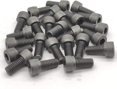 M8-1.25x25mm 12.9 الصف سبائك الصلب المقبس غطاء رأس مسامير البراغي ألين المقبس محرك أسود أكسيد النهاية 12.9 فئة 25 قطعة in Kuwait