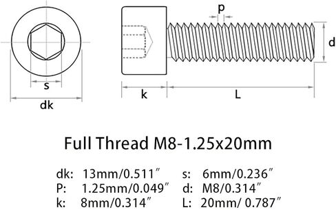 M8-1.25x25mm 12.9 الصف سبائك الصلب المقبس غطاء رأس مسامير البراغي ألين المقبس محرك أسود أكسيد النهاية 12.9 فئة 25 قطعة in Kuwait