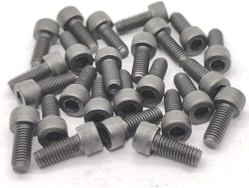 M8-1.25x25mm 12.9 الصف سبائك الصلب المقبس غطاء رأس مسامير البراغي ألين المقبس محرك أسود أكسيد النهاية 12.9 فئة 25 قطعة in Kuwait