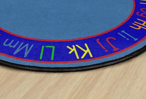 Flagship Carpets Alphabet Kids Educational Letters Rug for Classroom or at Home Learning Area Rug, Kids Room or Playroom Carpet, 6' Round in Kuwait