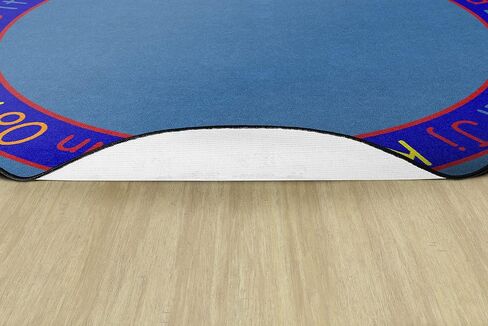 Flagship Carpets Alphabet Kids Educational Letters Rug for Classroom or at Home Learning Area Rug, Kids Room or Playroom Carpet, 6' Round in Kuwait