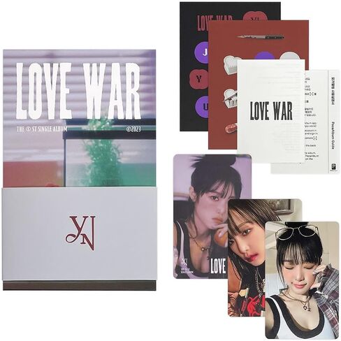 YENA - الألبوم المنفرد الأول [Love War] (POCA ALBUM) حزمة حامل الصور + الغلاف + بطاقة QR + بطاقة الصور + الملصق + المحتويات الرقمية + دليل المستخدم + بطاقتي صور إضافيتين in Saudi Arabia