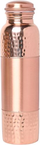 Pure Copper Water Bottle for Ayurvedic Health Benefits, 1000 Ml (33.81 Fl Oz) (Color Pattern) in Saudi Arabia