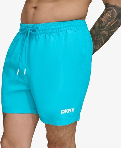 DKNY Men's Lightweight Quick Dry Volley UPF 40+ Protection Swim Trunk in Saudi Arabia