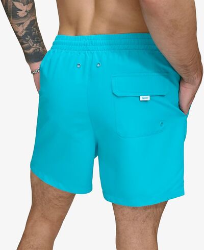 DKNY Men's Lightweight Quick Dry Volley UPF 40+ Protection Swim Trunk in Saudi Arabia