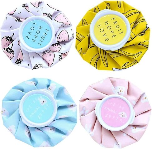 6" Mini Ice Pack Hot and Cold Reusable Ice Bag Hot Cold Therapy for Women Pain Relief Kids Head Shoulder Back Knee Sport Injuries (2 Pack: Blue+Pink) in Saudi Arabia