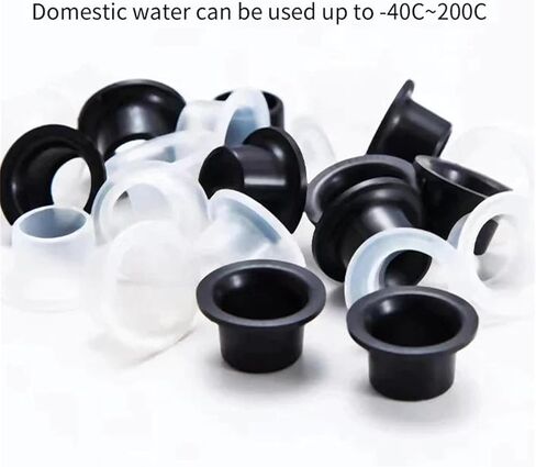 Faucet Leak-Proof Sealing Gasket, Silicone Raw Material Belt, Silicone Gasket Seal for Various Plumbing Fixtures (White,20 Pcs) in Saudi Arabia