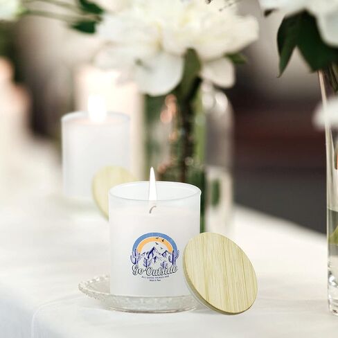 AGH 6oz حامل شموع Tealight الزجاجي التسامي مع أغطية من الخيزران، 12 حزمة من الجرار الزجاجية الشفافة لأوعية الشموع الفارغة لصنع الشموع اليدوية لديكورات حفلات الزفاف، ديكور طاولة المنزل. in Kuwait