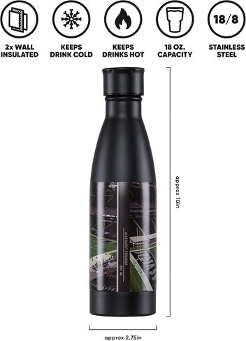 foco NFL unisex-adult NFL Team Logo Primetime 18oz Metal Stainless Steel Water Bottle in Saudi Arabia