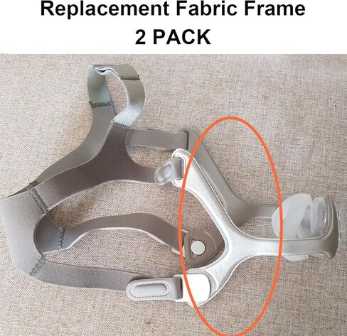 إطار قماشي مكون من قطعتين متوافق مع قناع Wisp CPAP، إطار قماشي بديل Wisp Headgear لقناع CPAP، متوافق مع إطار قماش قناع Wisp، مقاس متوسط in Kuwait