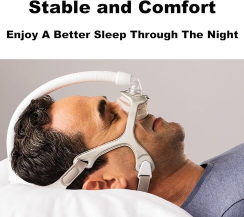 إطار قماشي مكون من قطعتين متوافق مع قناع Wisp CPAP، إطار قماشي بديل Wisp Headgear لقناع CPAP، متوافق مع إطار قماش قناع Wisp، مقاس متوسط in Kuwait