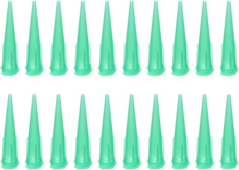 PATIKIL 25Ga Tapered Tip Dispensing Needle, 20Pcs Plastic Needle Tube Blunt Tips with Luer Lock for Glue Oil Applicator, Red in Saudi Arabia