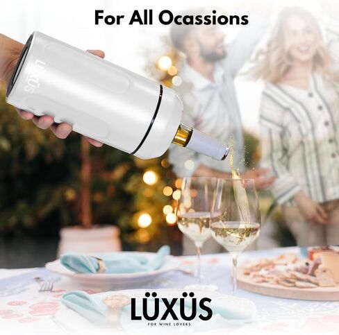 Wine Chiller (White) - Stainless Steel Wine Cooler and Champagne Bucket Keeps Your Wine Cold for Up to 6 Hours Perfect for most standard 750ml Bottles in Saudi Arabia