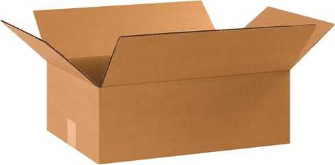 BOX USA BMD17116 Multi-Depth Corrugated Boxes, 17 1/4"L x 11 1/4"W x 6"H, Kraft (Pack of 25) in Saudi Arabia