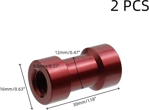 2 PCS Round Aluminum Standoff Spacer Column M6×30mm Standoff Mounts D16mm Black Hardware Spacers for DIY Models, Drone Racing, RC Airplane in Saudi Arabia