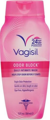 Vagisil Feminine Wash for Intimate Area Hygiene, Odor Block, Gynecologist Tested, Hypoallergenic, 12 oz, (Pack of 1) in Kuwait