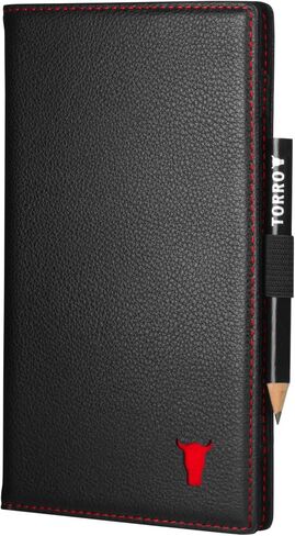 TORRO Regular Golf Scorecard Holder – Genuine Leather Golf Score Card Wallet with Card Slot and Pencil Loop in Kuwait