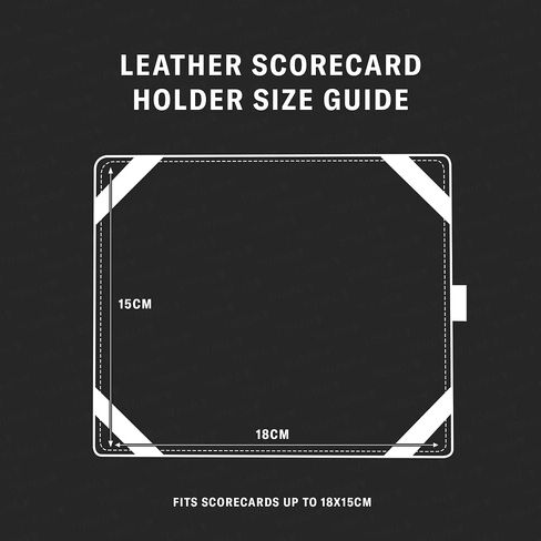 TORRO Regular Golf Scorecard Holder – Genuine Leather Golf Score Card Wallet with Card Slot and Pencil Loop in Kuwait