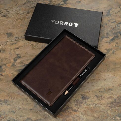 TORRO Regular Golf Scorecard Holder – Genuine Leather Golf Score Card Wallet with Card Slot and Pencil Loop in Kuwait