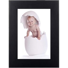 3.5X5 Black Picture Frames Made of Solid Wood and High Definition Glass for Table Stand Tabletop Picture Frame Display 3.5 by 5