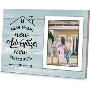 House Warming Gifts New Home for Women Men, New Home Gift Ideas Picture Frame for 4x6 Photos, Best Housewarming Gift New Home Decor, New Homeowner Gifts for Couple Family