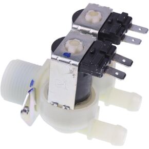 2-Way Water Valve 220V 50/60Hz Compatible with Wascomat Huebsch Speed Queen Maytag Ipso