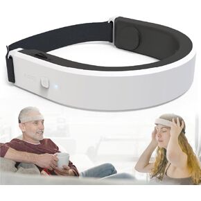 Insomnia Relief Device, Brain Care Headset, 40Hz Gamma Wave Stimulation of Near-Infrared & Bone Conduction, Improve Sleep, Enhance Concentration, Mental Relief and Relieve Stress, Brain spa