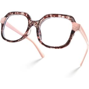 نظارة بلو لايت للنساء، إطار سميك مربع TR90، لنظارات الكمبيوتر ونظارات الألعاب LA038 in Kuwait