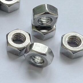10-24 Stainless Steel nut,Bright Surface,Stainless Steel 18-8 hex nut,10#-24UNC Standard,100pack