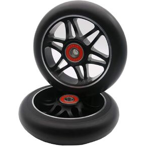 2Pcs 110mm Pro Scooter Wheels with ABEC 9 Bearings Fit for MGP/Razor/Lucky Envy/Vokul Pro Scooters Replacement Wheels