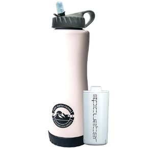 Epic Vostok | Vacuum Insulated Water Bottle with Filter | USA Made Filter | Dishwasher Safe | Stainless Steel | BPA Free Water Bottle | Removes 99.9% Tap Water Contaminants | Coldest | Simple | Modern