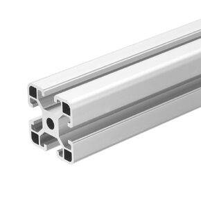 uxcell T Slot 4040 Aluminum Extrusion Profile European Standard 400mm x 40mm Linear Rail Extrusion Frame for 3D Printer, CNC, DIY (Silver Tone)