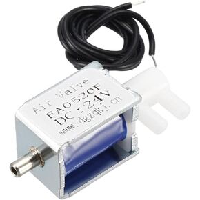 uxcell Miniature Solenoid Valve 2 Positions 3 Ways DC24V 0.12A Air Solenoid Valve, 2pcs