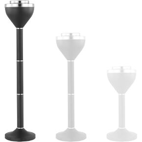 منافض سجائر السيجار الأرضية من IRONWALLS، منفضة سجائر مقاومة للرياح من الفولاذ المقاوم للصدأ باللون الأسود غير اللامع مع غطاء للمنزل والحديقة والفناء ووعاء السجائر، صينية رماد من 3 أقسام مع ارتفاع 31 بوصة، 24 بوصة، 16 بوصة قابل للتعديل in Kuwait