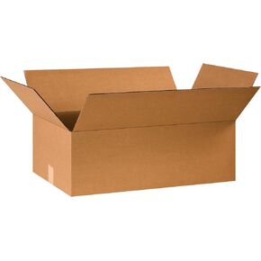 PARTNERS BRAND 24x14x8 Flat Corrugated Boxes, Flat, 24L x 14W x 8H, Pack of 20 | Shipping, Packaging, Moving, Storage Box for Home or Business, Strong Wholesale Bulk Boxes