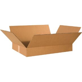 PARTNERS BRAND 19 x 12 x 3 Corrugated Cardboard Boxes, Flat 19"L x 12"W x 3"H, Pack of 25 | Shipping, Packaging, Moving, Storage Box for Home or Business, Strong Wholesale Bulk Boxes