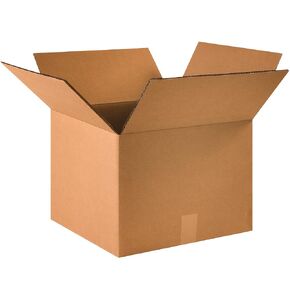 Partners Brand PHD161612DW Double Wall Boxes, 16"L x 16"W x 12"H, Kraft (Pack of 10)