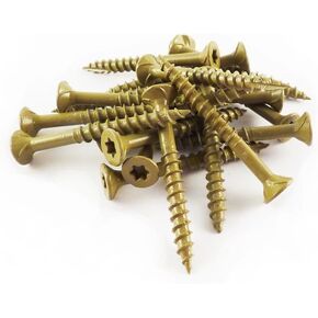 AP10X4-1 Number-10 by 4-Inch All Purpose Wood Construction Screws, T25, 1-Pound Net Weight, 54-Piece , Gold