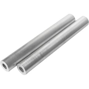 MetalSpacersOnline 6061 Round Aluminum Tube 1" OD x 1/2" ID 8" Long Seamless Straight Pipe Tubing for DIY (2 pack)