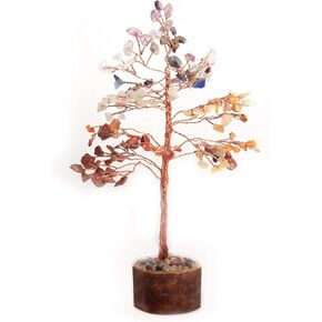 Crystal Tree for Home Decorations Crystals and Healing Stones Witchy Room Crystal Decor Tree Crystal Gifts Gem Tree Christmas Tree Stands for Real Tree (7 Chakra Tree)
