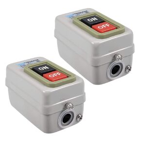 uxcell Start Stop Push Button Switch On/Off 15A BS216B for Electric Tools 2pcs