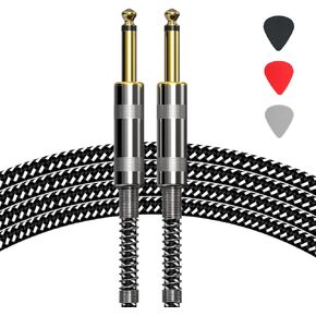 كابل جيتار MAONO 20FT 1/4 بوصة كابل أداة كهربائية سلك أمبير للجيتار الكهربائي، جيتار باس، مندولين كهربائي in Kuwait