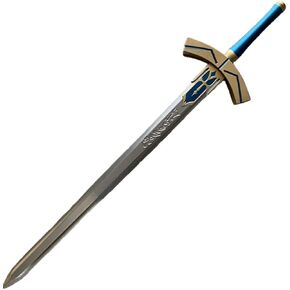 damdos Halloween Prop for Fate Stay Night Saber Arthur Pen Black White Excalibur Cosplay Swords PU Foam Birthdays Gifts (Large/37inch)