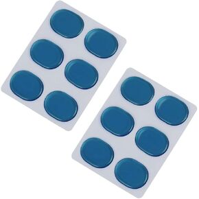 12 Pieces Drum Dampeners Drum Damper Gel Pads Drum Mute Silicone Drum Silencers for for Drums Tone Control Cymbals (Blue)