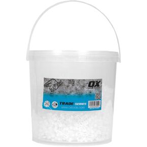 OX Tools 3/16 Tile Spacers OX-T161231 OX Trade 3/16" Hard Plastic Spacers Cross for Spacing Wall or Floor Tile (Pack of 1000)