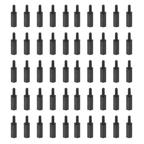 YOKIVE 150 Pcs M2 Standoff Screws, Nylon Hex PCB Standoffs with High Insulation Effect, Keep Height Consistent, Great for Motherboard (Black, 10mm+6mm)