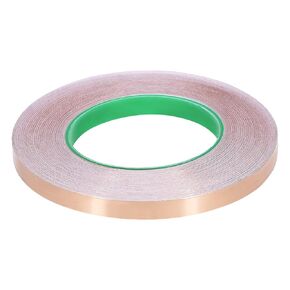 Copper Foil Tape Conductive Adhesive Double Sided, [for EMI Shielding, Stained Glass, Paper Circuits, Grounding] - 5/16"/164ft