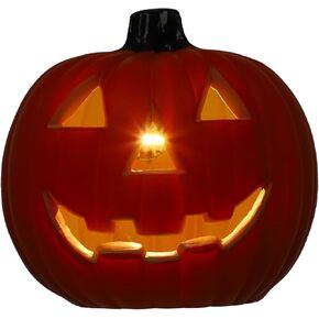 Halloween Pumpkin Light, 8inch Jack-O-Lanterns, Halloween Plastics Pumpkin Decorations for Party, Outdoor and Indoor Pumpkins for Decorating