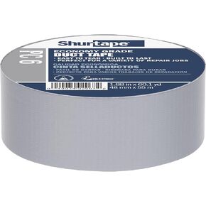 Shurtape PC 009 درجة المقاولين، شريط لاصق من القماش المبثوق، للتغليف والختم والإصلاح والعزل المائي وحمل الأغطية البلاستيكية، داخلي/خارجي، 48 مم × 55 متر، 9 مل، أسود، 1 لفة (152322) in Kuwait
