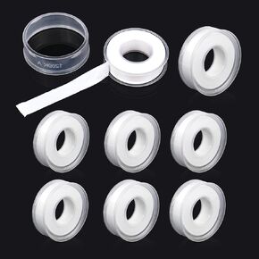 BOMEI PACK Plumbers Tape,PTFE Tape,Teflone Tape,1/2 Inch X 520 Inches,Sealant Tape,Thread Seal Tape for Shower Head,Water Pipe Plumbing Sealing Tape (10)
